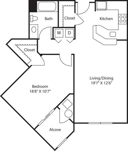 1E floorplan