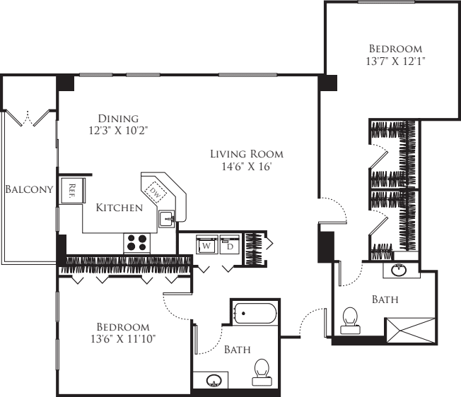 Rosecliff II- 2HMA floorplan