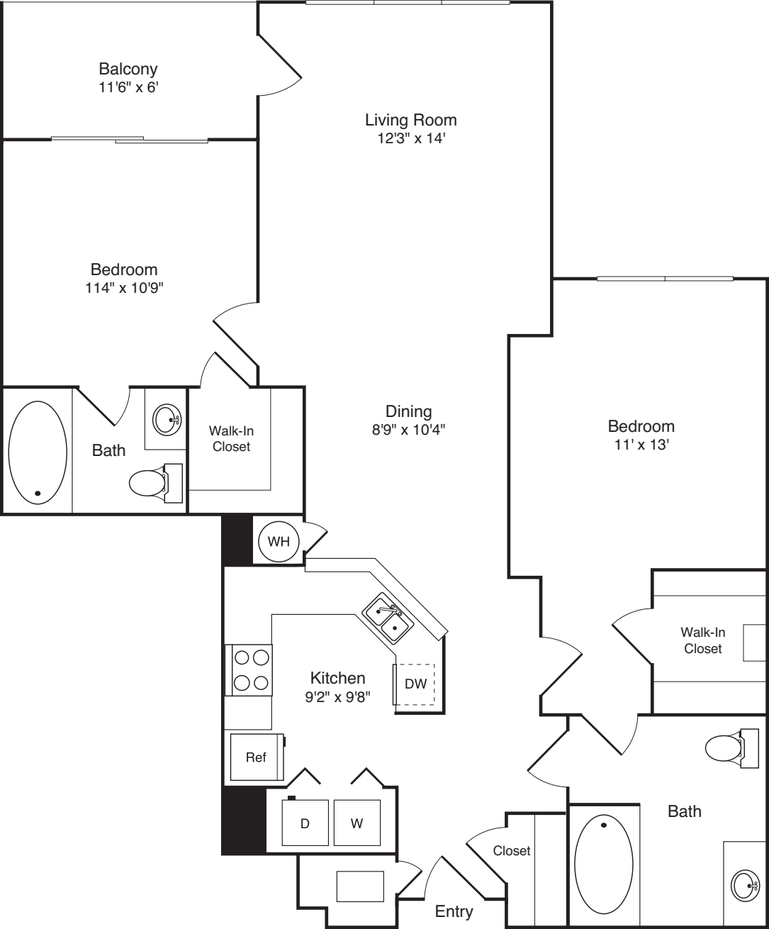 2E floorplan