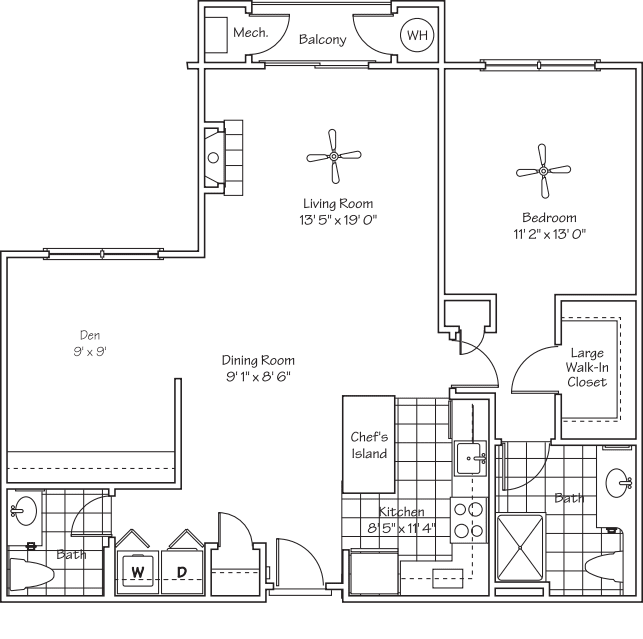 The Avalon floorplan