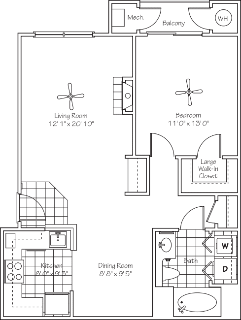 The Ashley floorplan