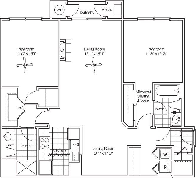 The Blakely floorplan