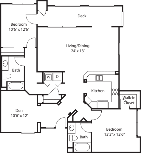 Gonara with Den floorplan