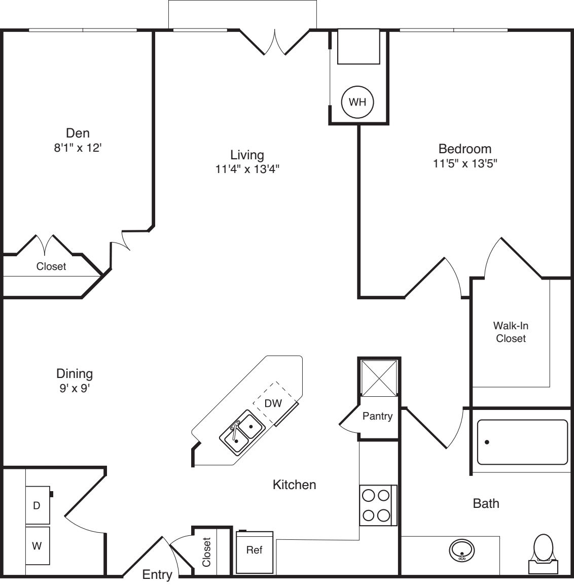 Decapod with Den floorplan
