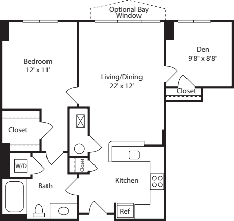 C1 with Bay Window floorplan