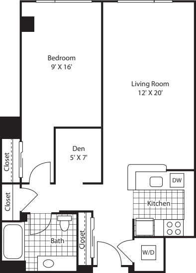 One Bedroom 819