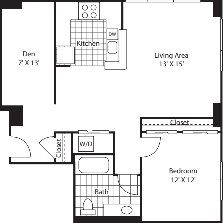 One Bedroom 932
