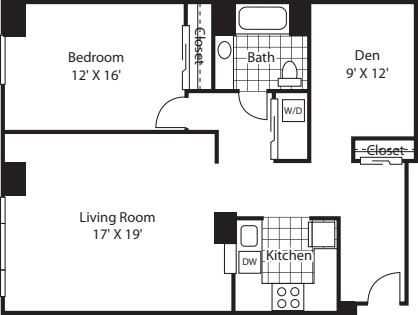 One Bedroom 1293