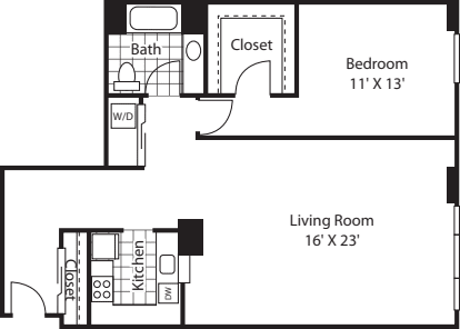 One Bedroom 1413