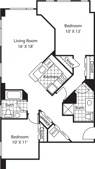 Two Bedroom 1135