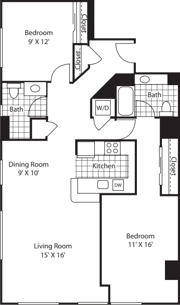 Two Bedroom 1204