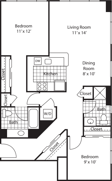 Two Bedroom 1096