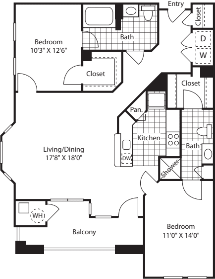 Liberty View 2 (B1A) floorplan
