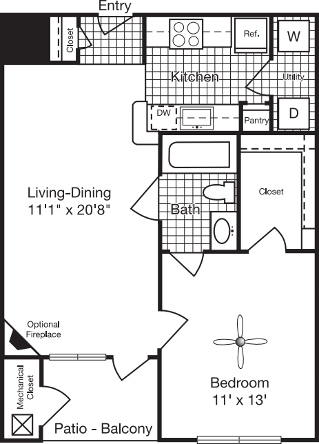 1 Bedroom A