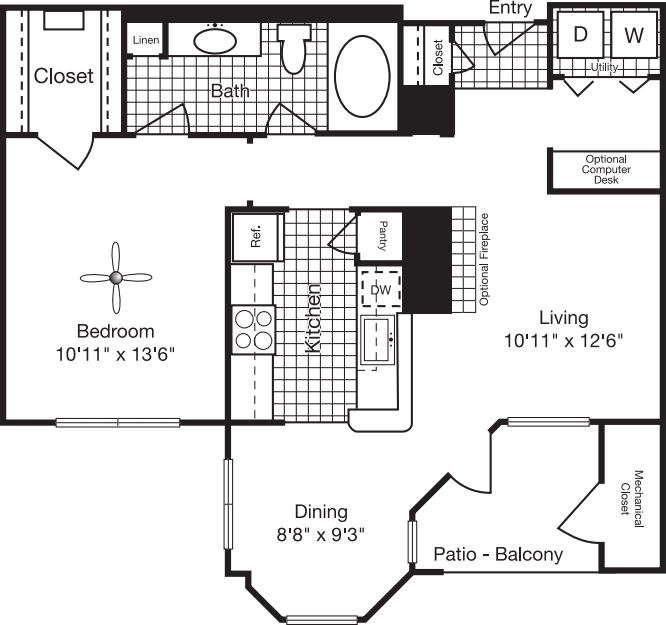 1 Bedroom C