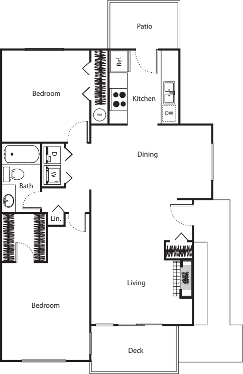 Evergreen with garage floorplan