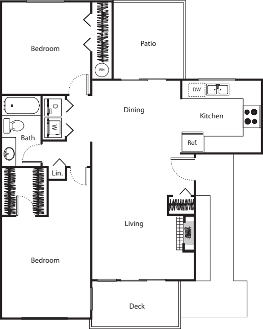 Robins Nest with garage floorplan