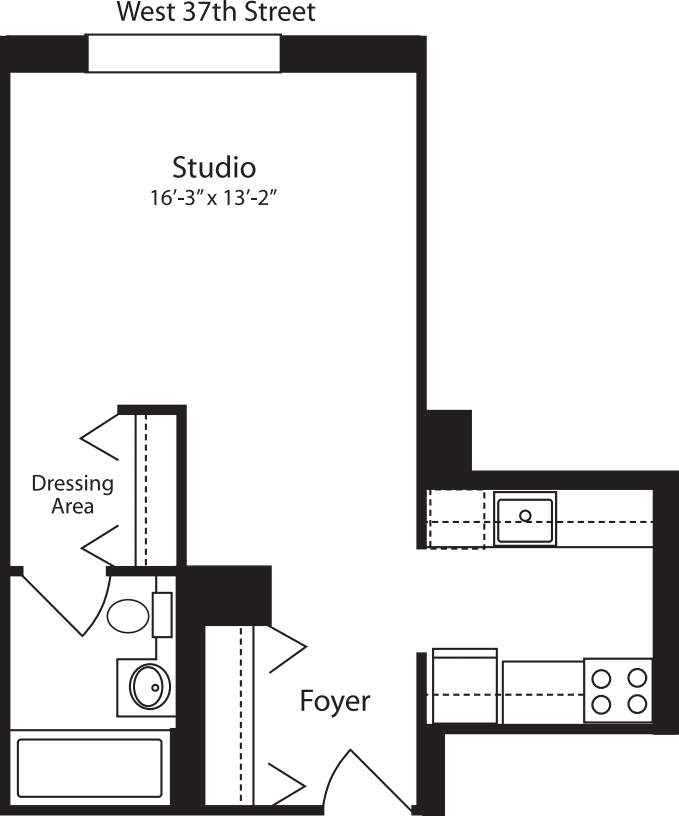 Plan V, floors 11-15
