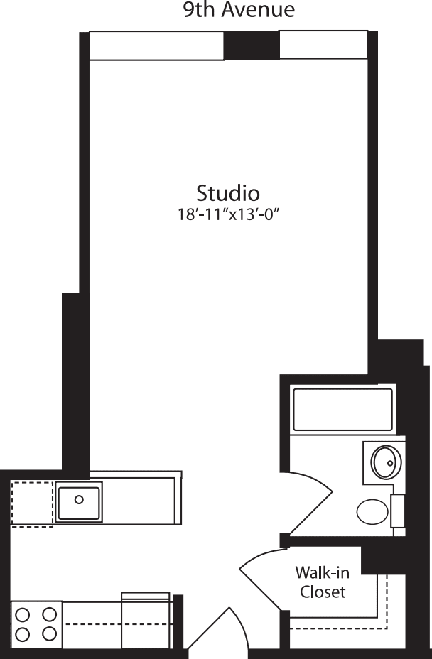 Plan P, floors 3-10