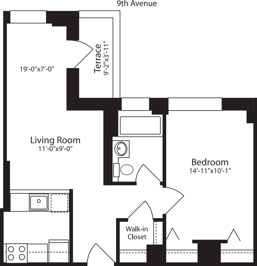 Plan M, floors 12