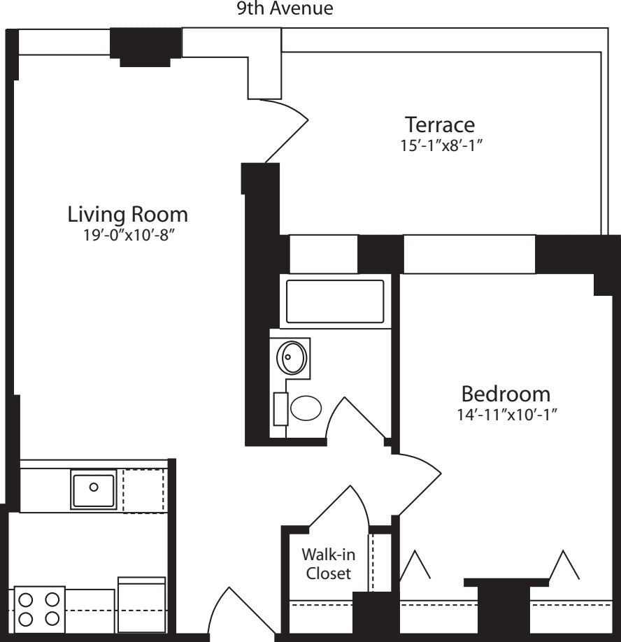 Plan M, floor 11 floorplan