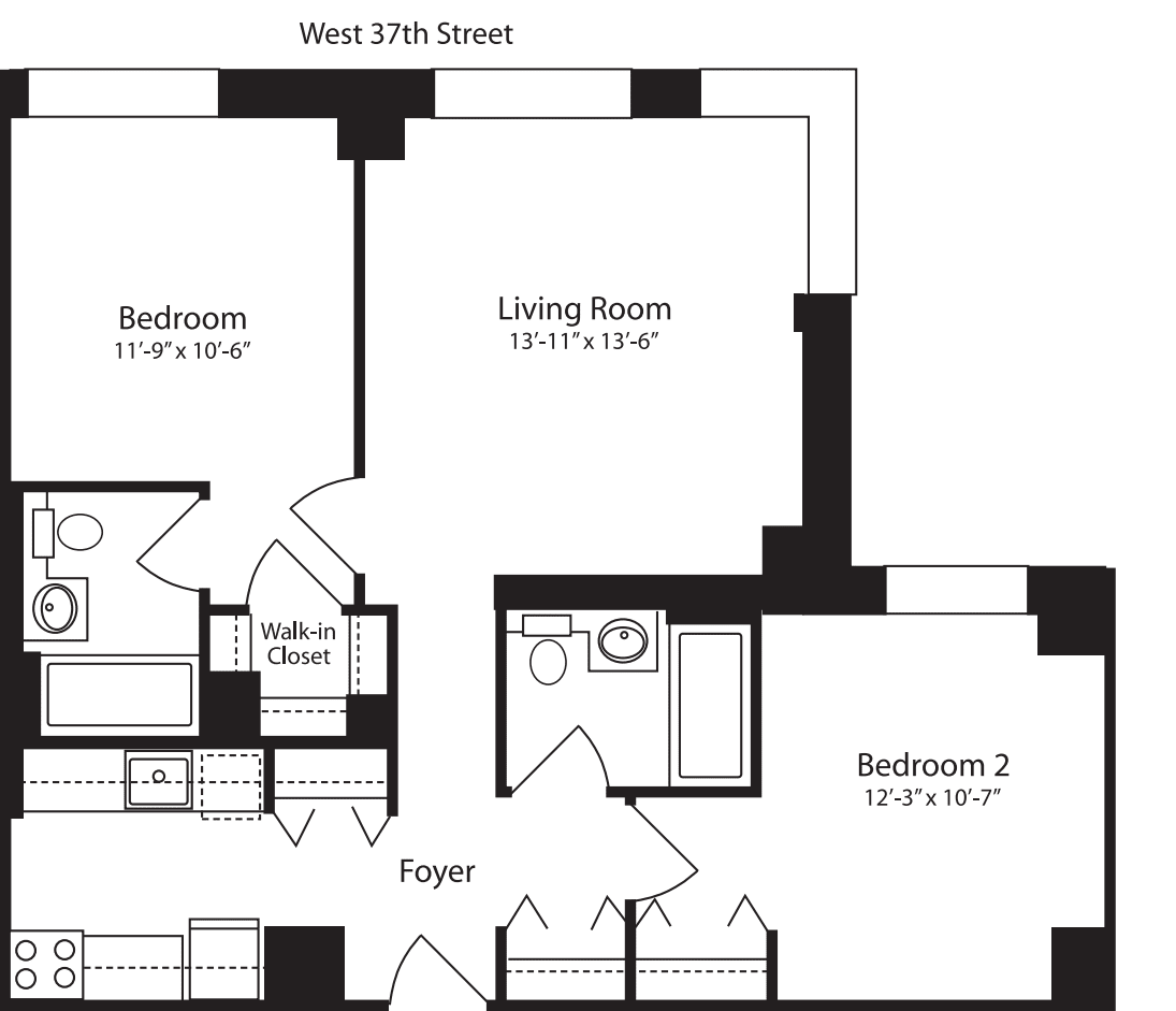 Plan R, floor 12