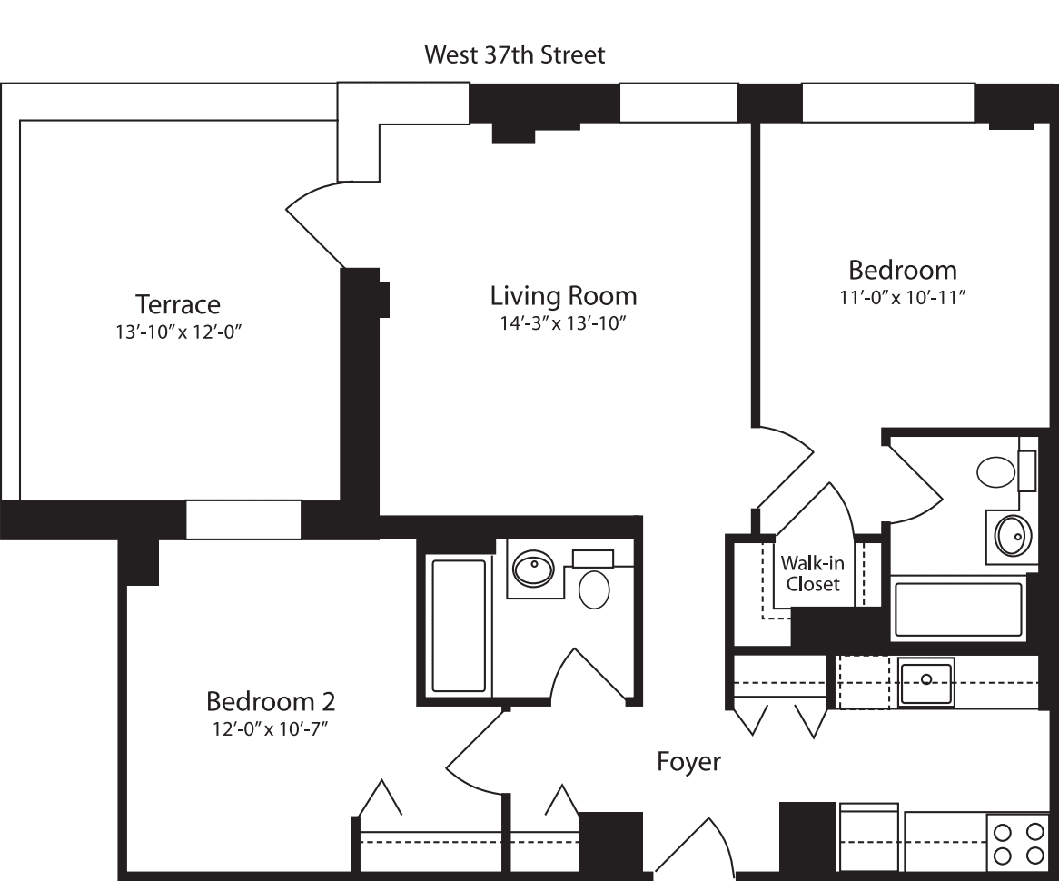 Plan S, floor 11 floorplan