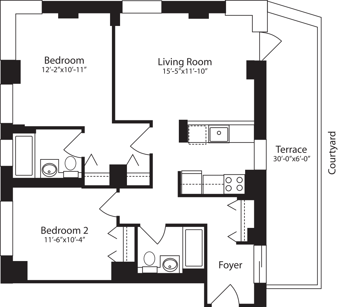 Plan E, floor 3