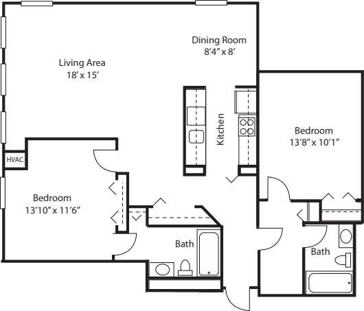 The Two Auburn floorplan