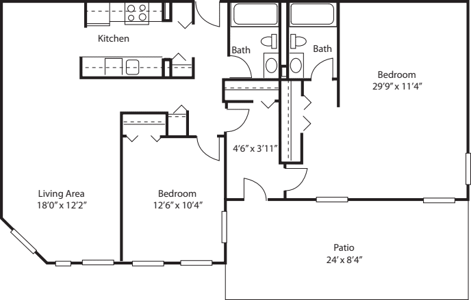 The Kennedy with Patio floorplan