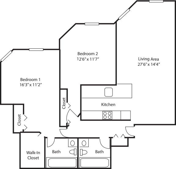 The Bostonian floorplan
