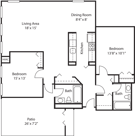 The Auburn with Patio floorplan