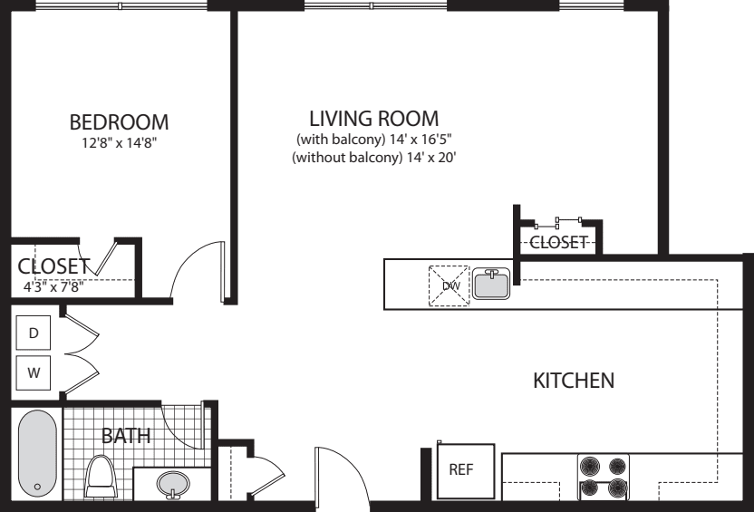 Melrose_nobalcony_noden floorplan