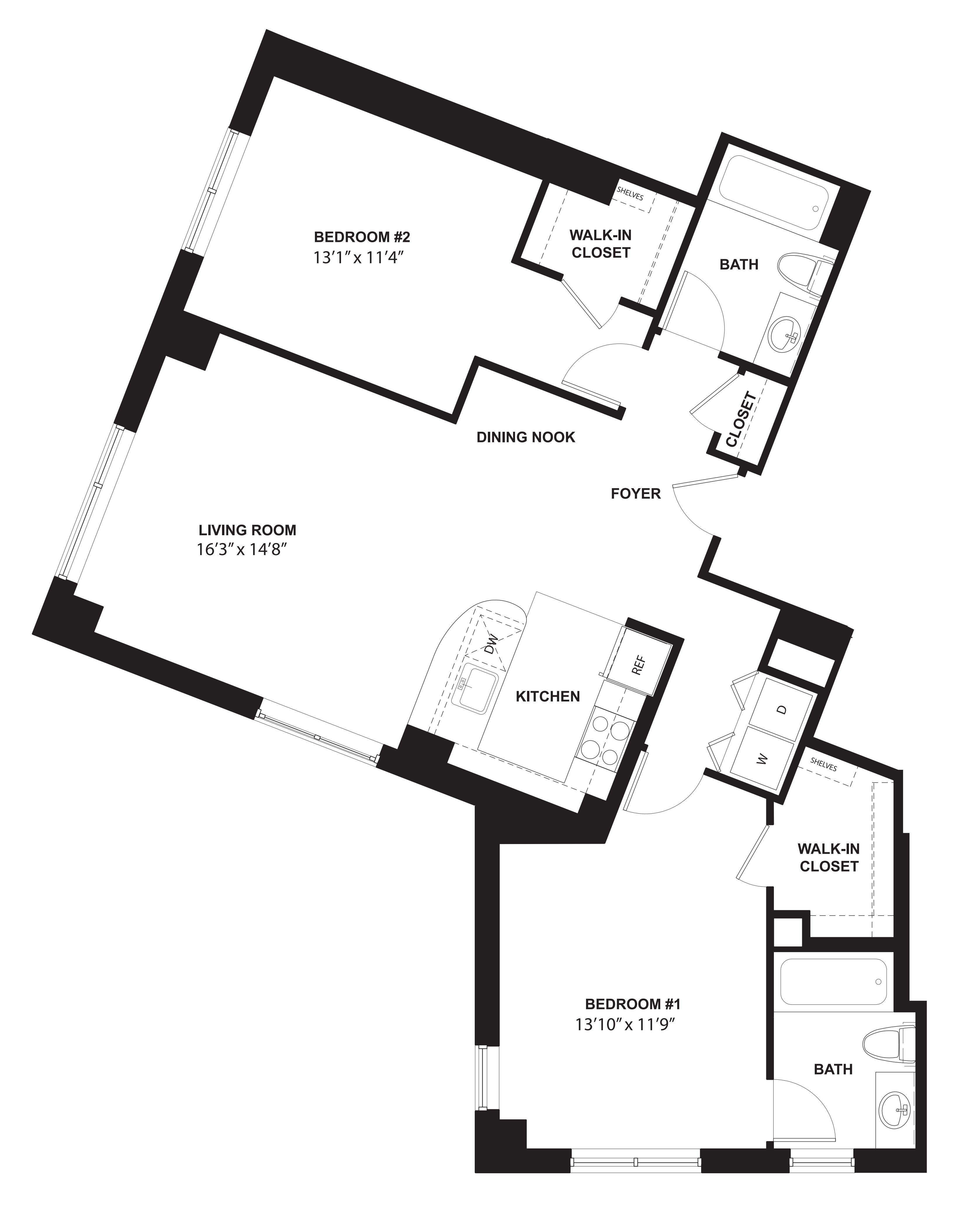 Norwood (No Balcony) floorplan
