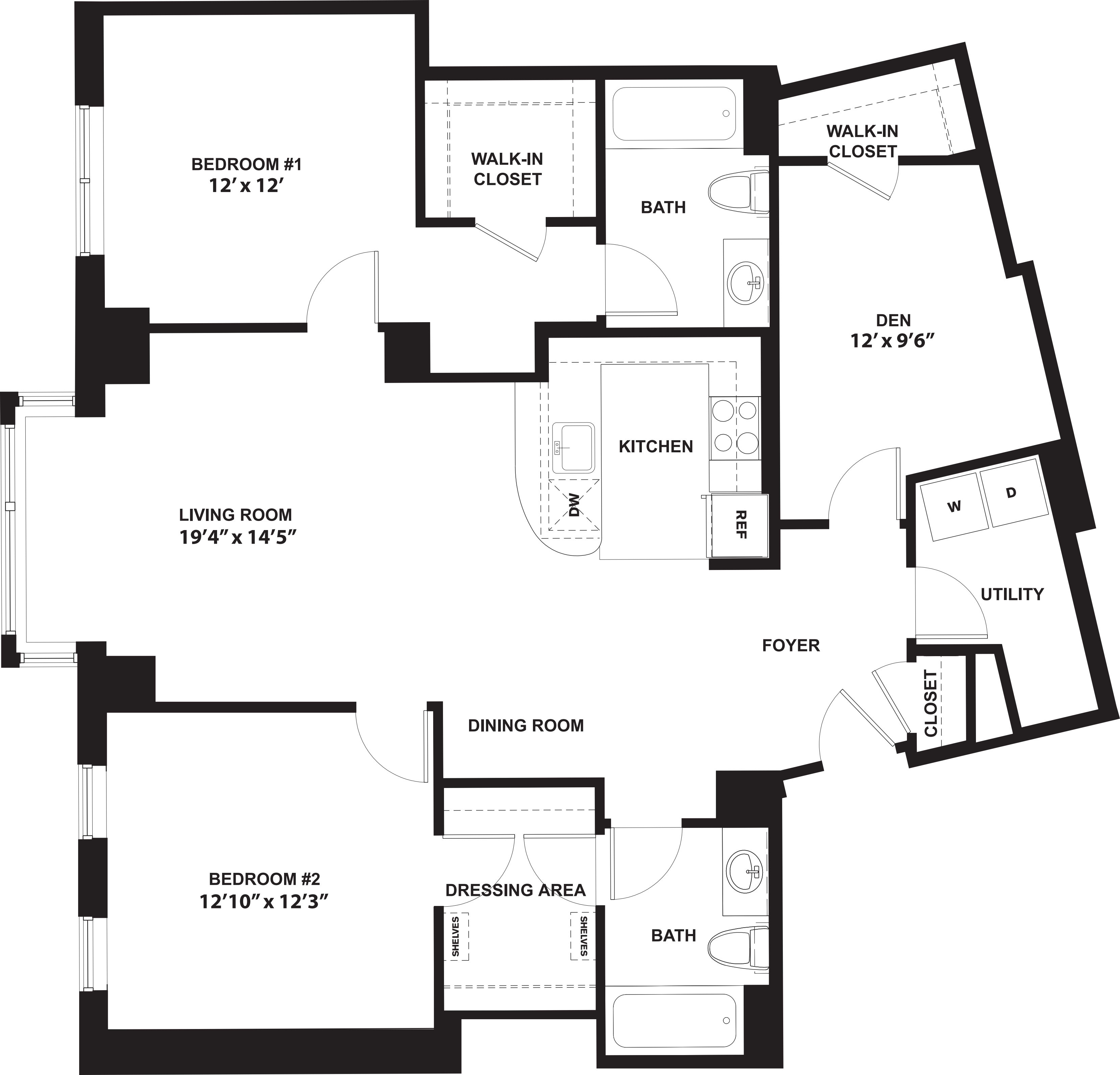 Lincoln (Plus Den) floorplan