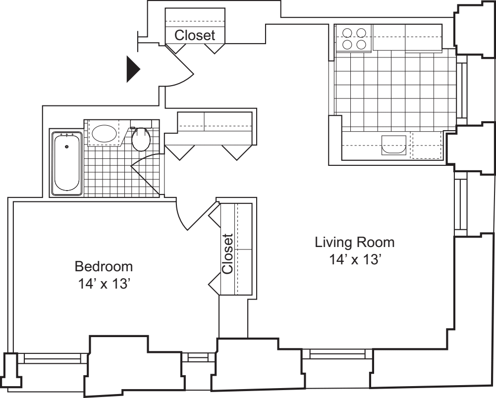 1 Bedroom B