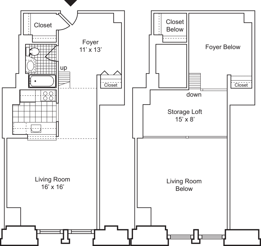 1 Bedroom E with Loft