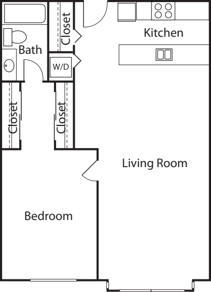 1 Bedroom Court- 682