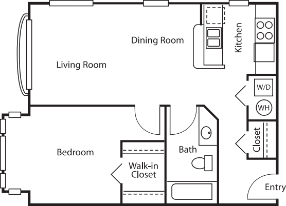 1 Bedroom Court- 659