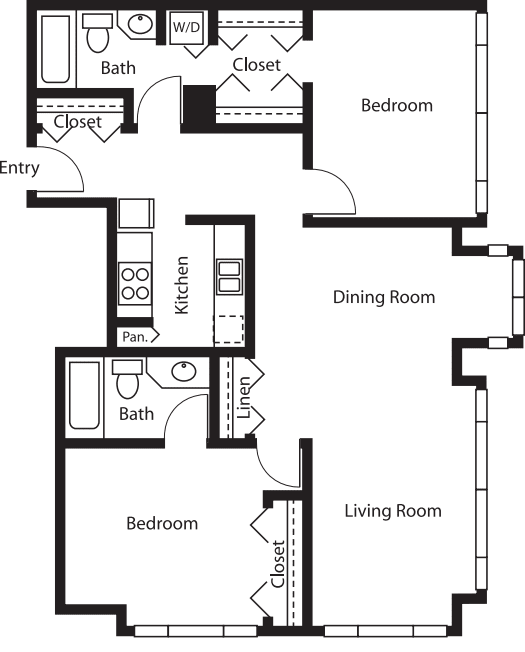 2 Bedroom Tower