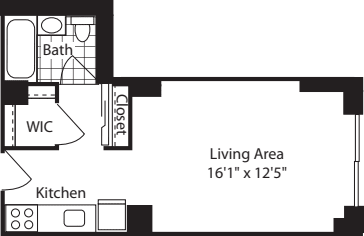 Studio-Res1 FLR 3-7 floorplan