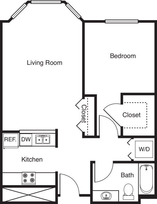 1 Bedroom -663