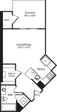 Glebe with Sun Room floorplan