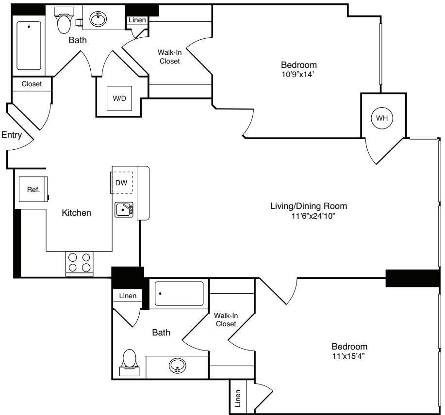 2B2 floorplan