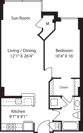 Jefferson with Sun Room floorplan