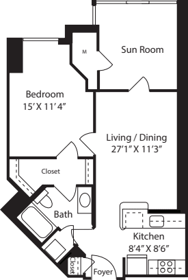 Eisenhower with Sun Room floorplan