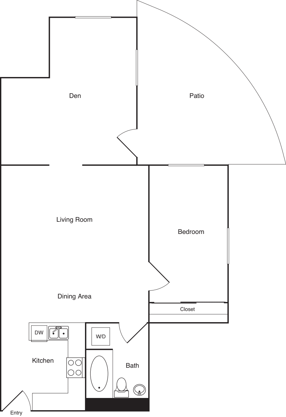 Unit 104 floorplan