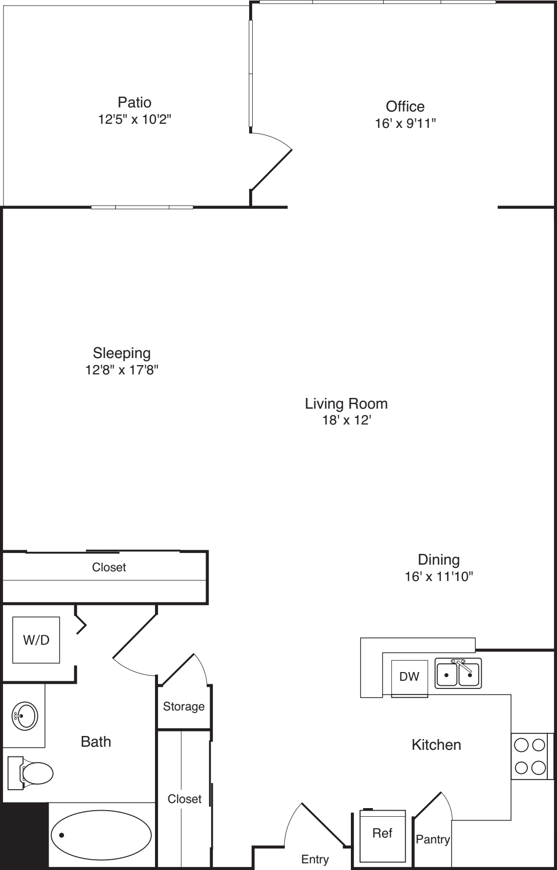 Live work loft (N) floorplan