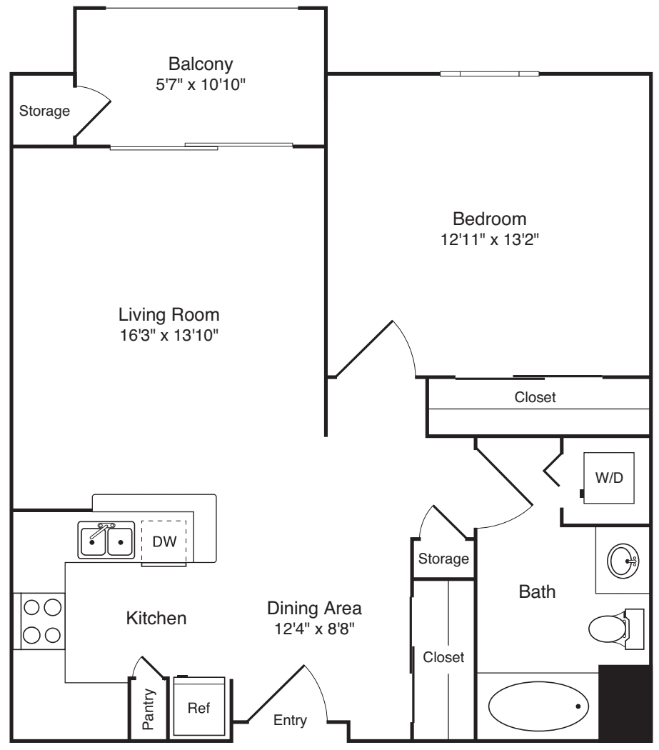 Unit Type (K) floorplan