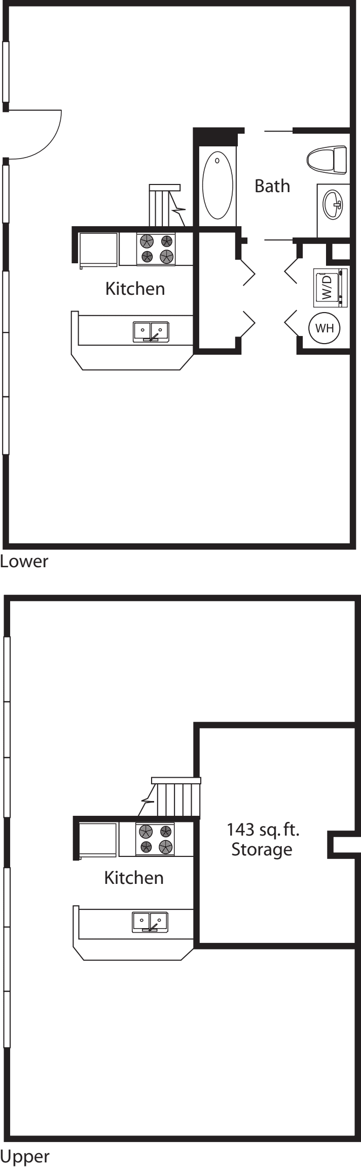 Live Work Unit A floorplan